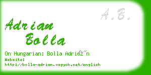 adrian bolla business card